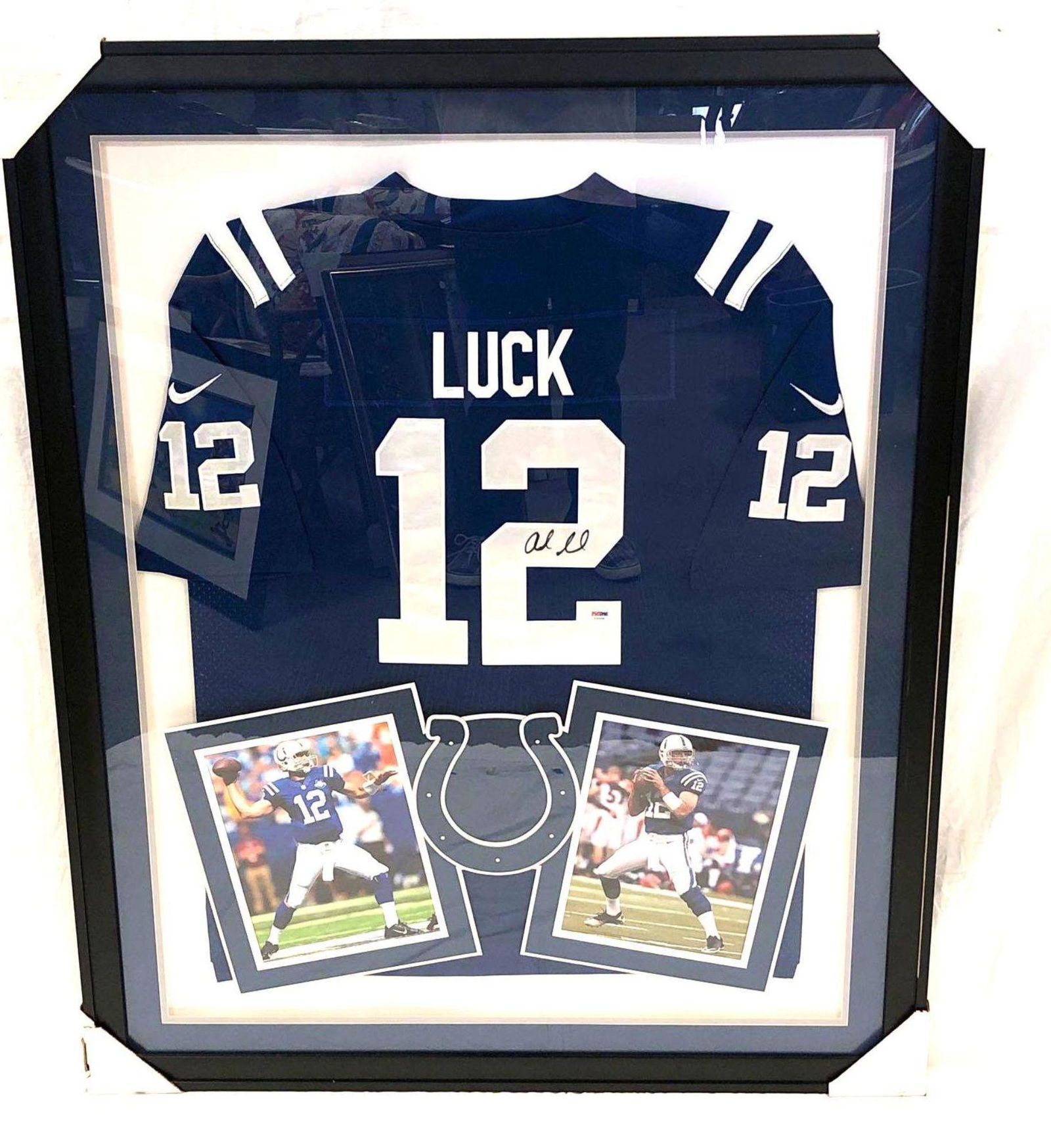 Andrew Luck Autographed Jersey Display Colts (1 of 7)