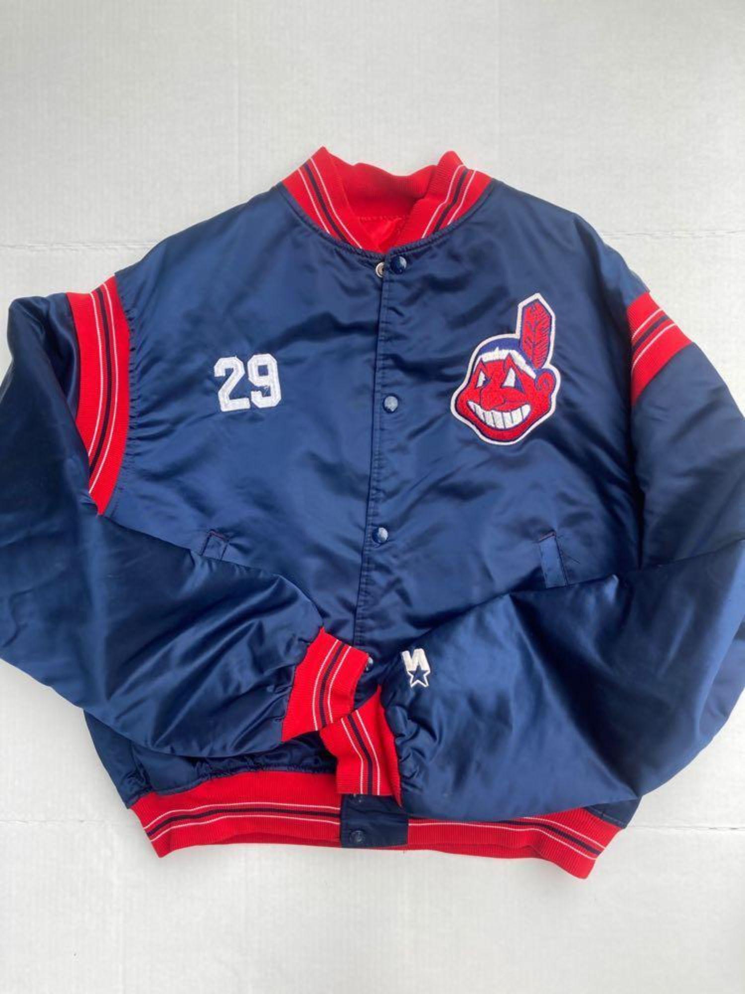 Andre Thornton & Others Game Worn Indians Jacket (1 of 8)