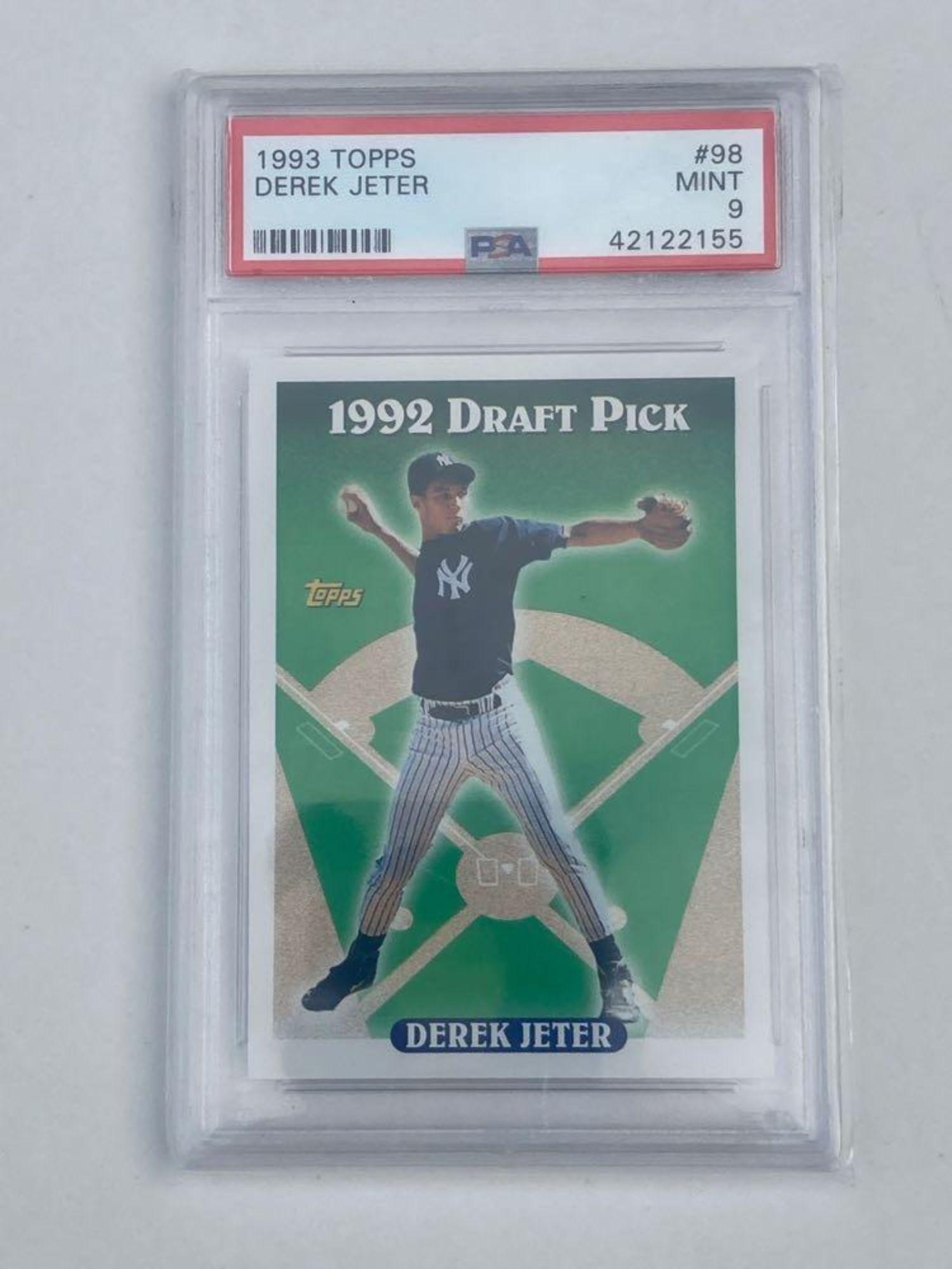 1992 Topps #98 Derek Jeter PSA 9 MINT Rookie (1 of 2)