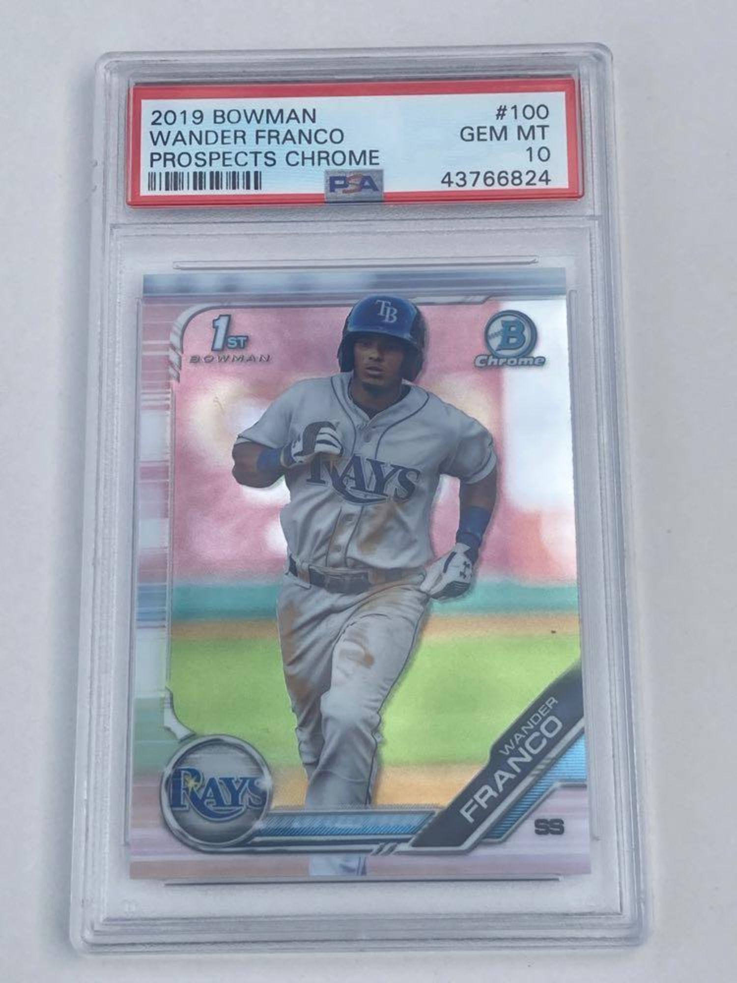 2019 Bowman Chrome Pros. #100 PSA 10 Wander Franco (1 of 2)