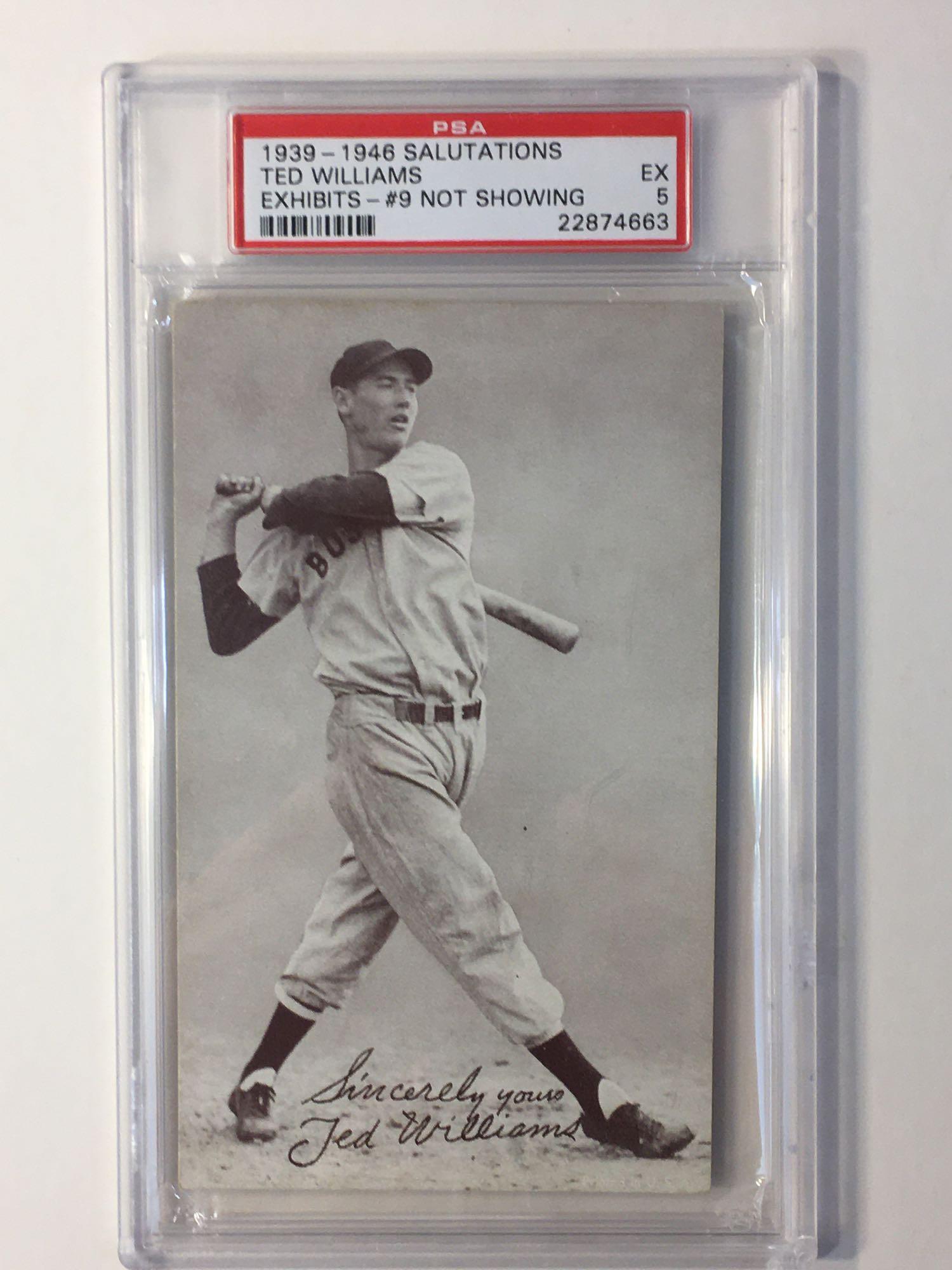 Ted Williams Salutation Exhibit PSA 5 (1 of 4)