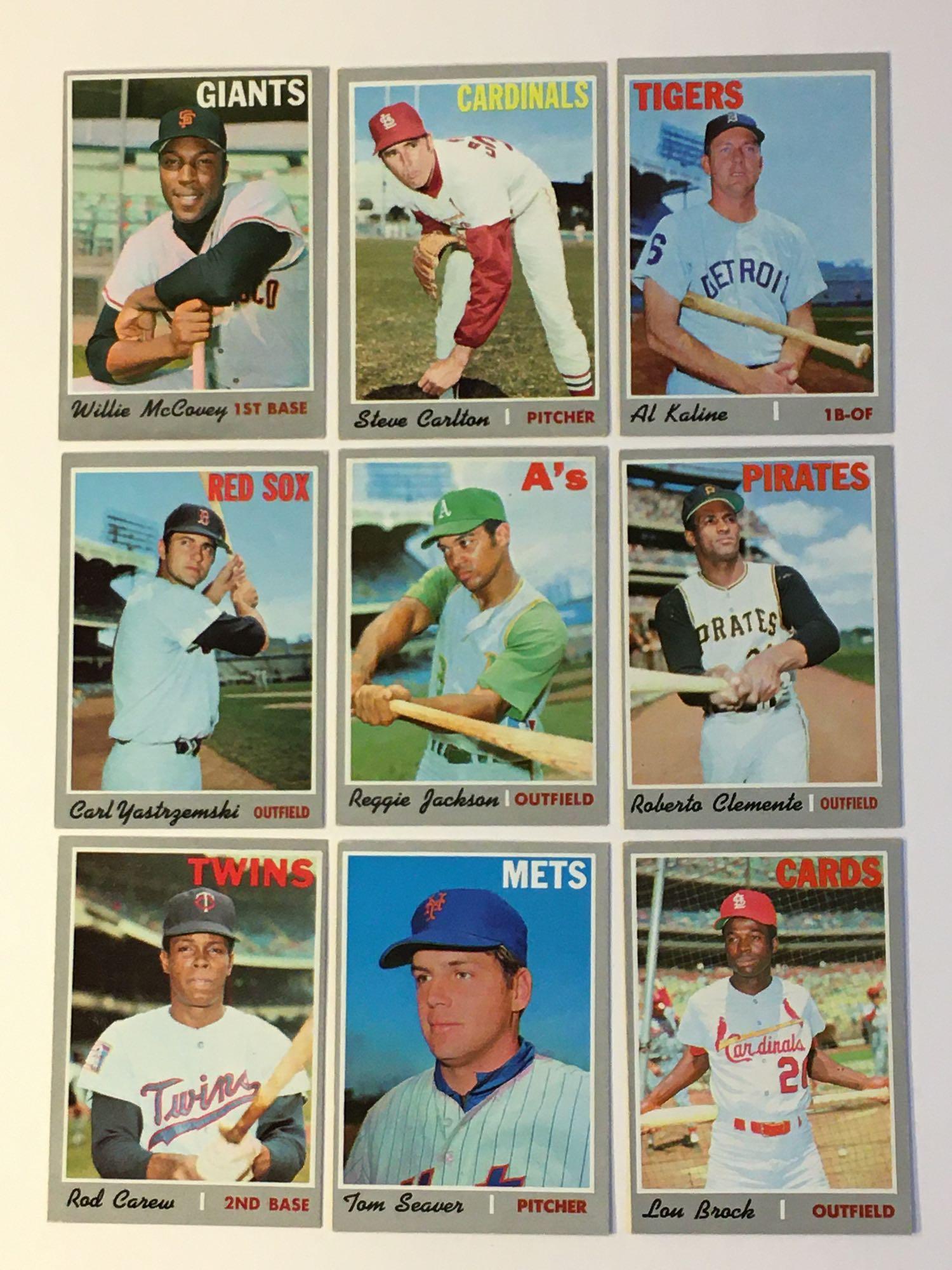 1970 Topps HOF'er Icon Lot w/ Clemente, Yaz (1 of 10)