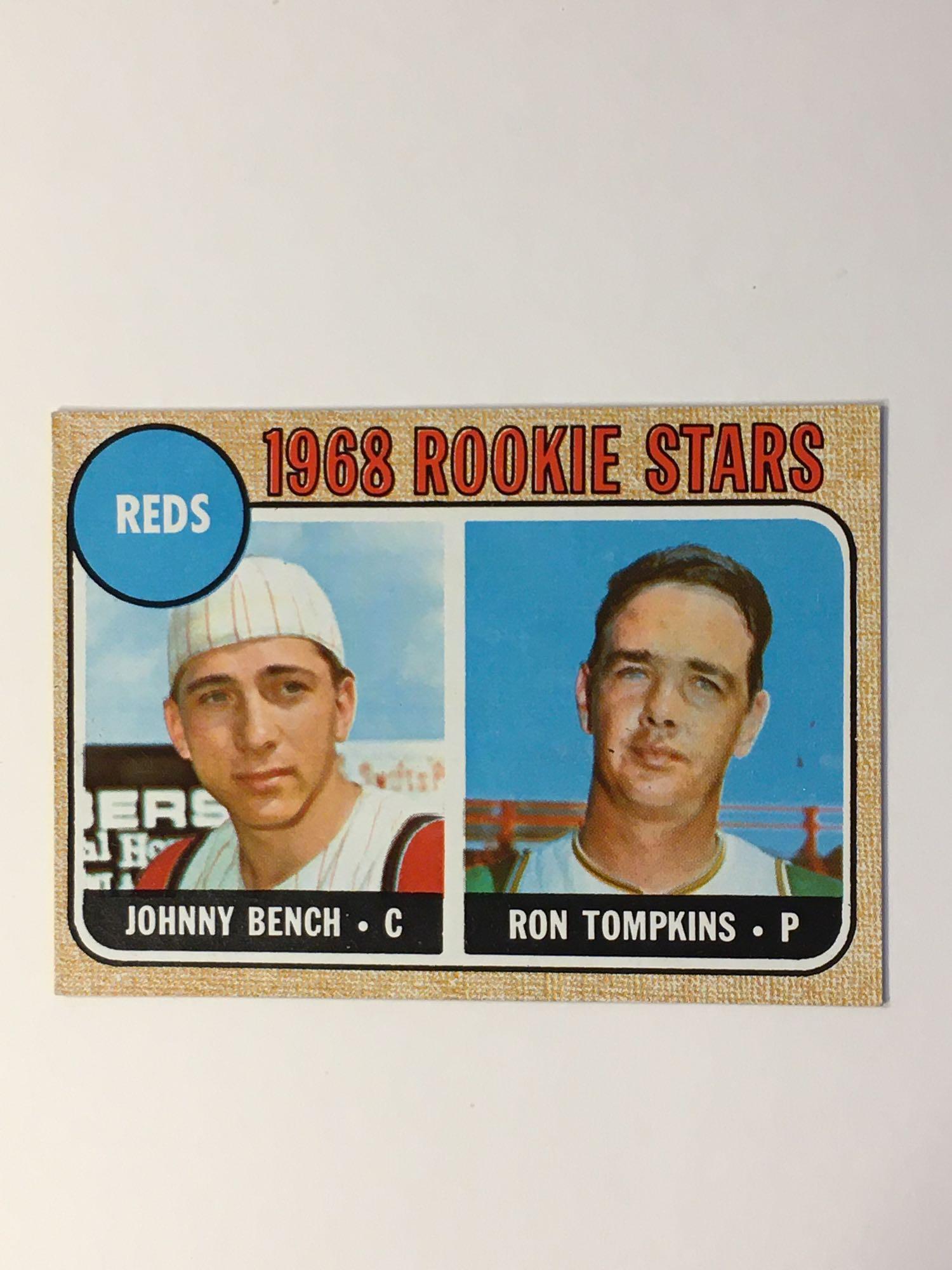 1968 Topps #247 Johnny Bench Rookie Card (1 of 6)