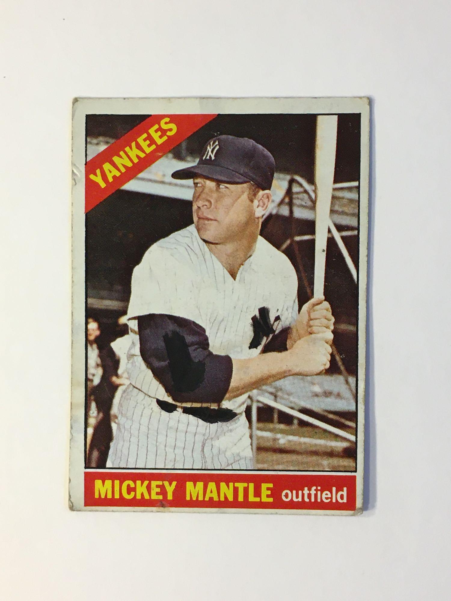 1966 Topps #50 Mickey Mantle Yankees (1 of 6)