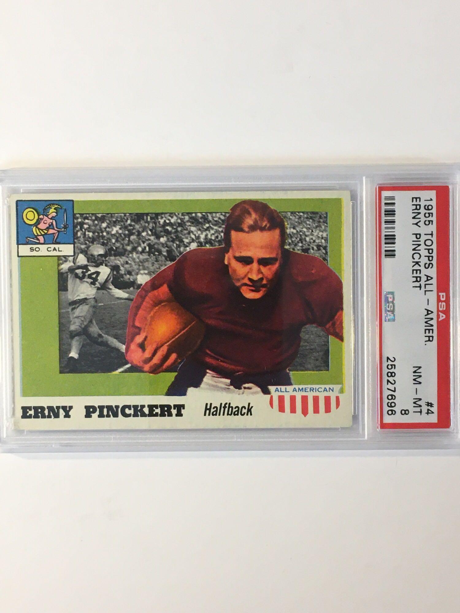 1955 Topps All-American #4 Erny Pinckert PSA 8 (1 of 6)