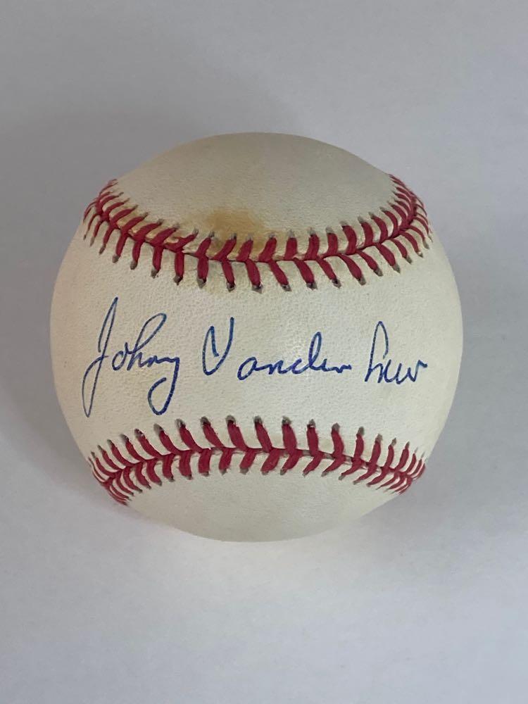 Johnny Vander Meer Autographed Baseball (1 of 4)