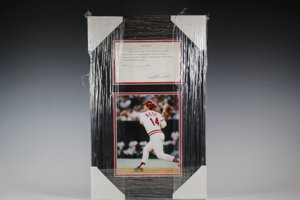Unique Pete Rose Autograph Display (1 of 7)