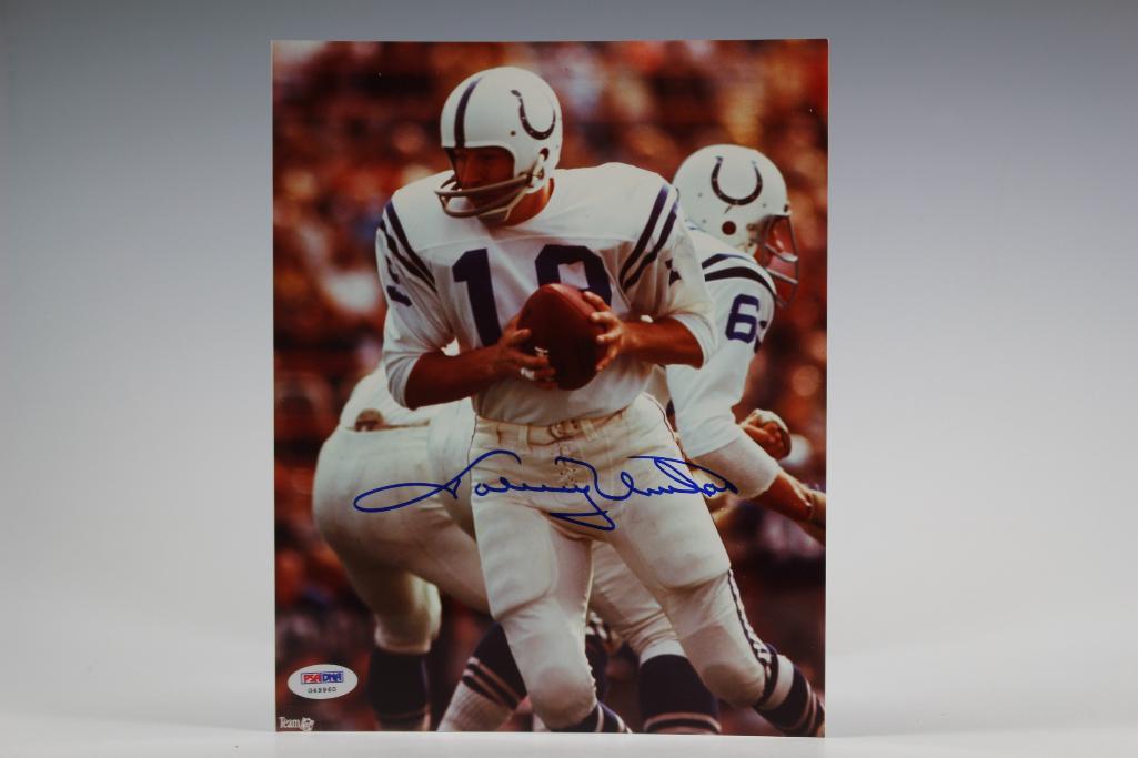 Johnny Unitas Autographed Photo PSA (1 of 6)