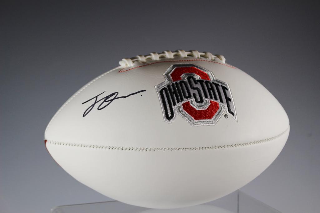 Jeff Okudah Autographed OSU Football (1 of 9)