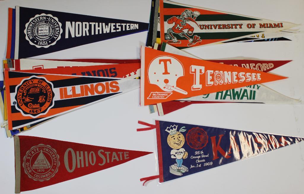 Vintage College Pennant Collection w/ Ohio State (1 of 14)