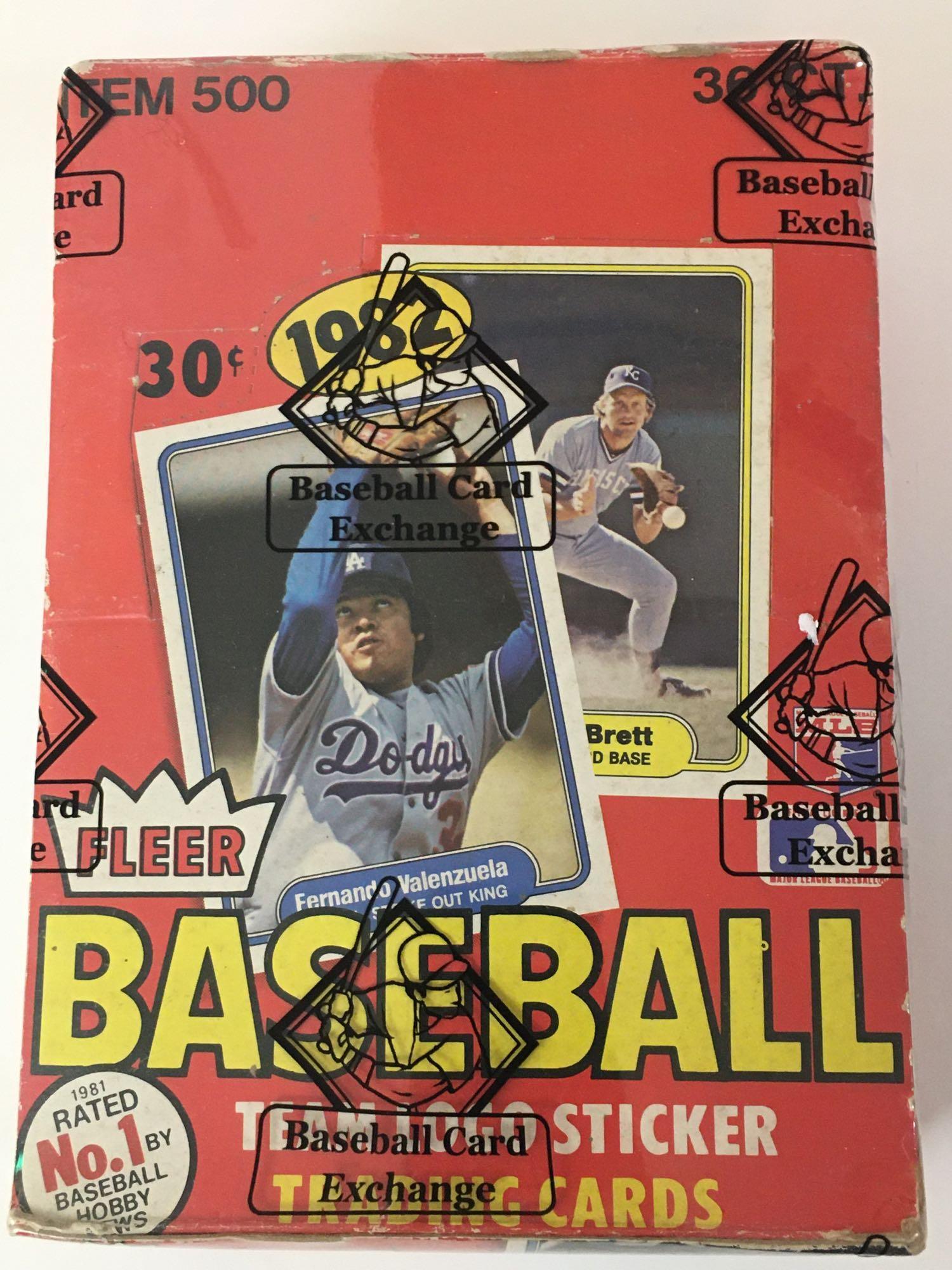 1982 Fleer Unopened Wax Box BBCE (1 of 4)