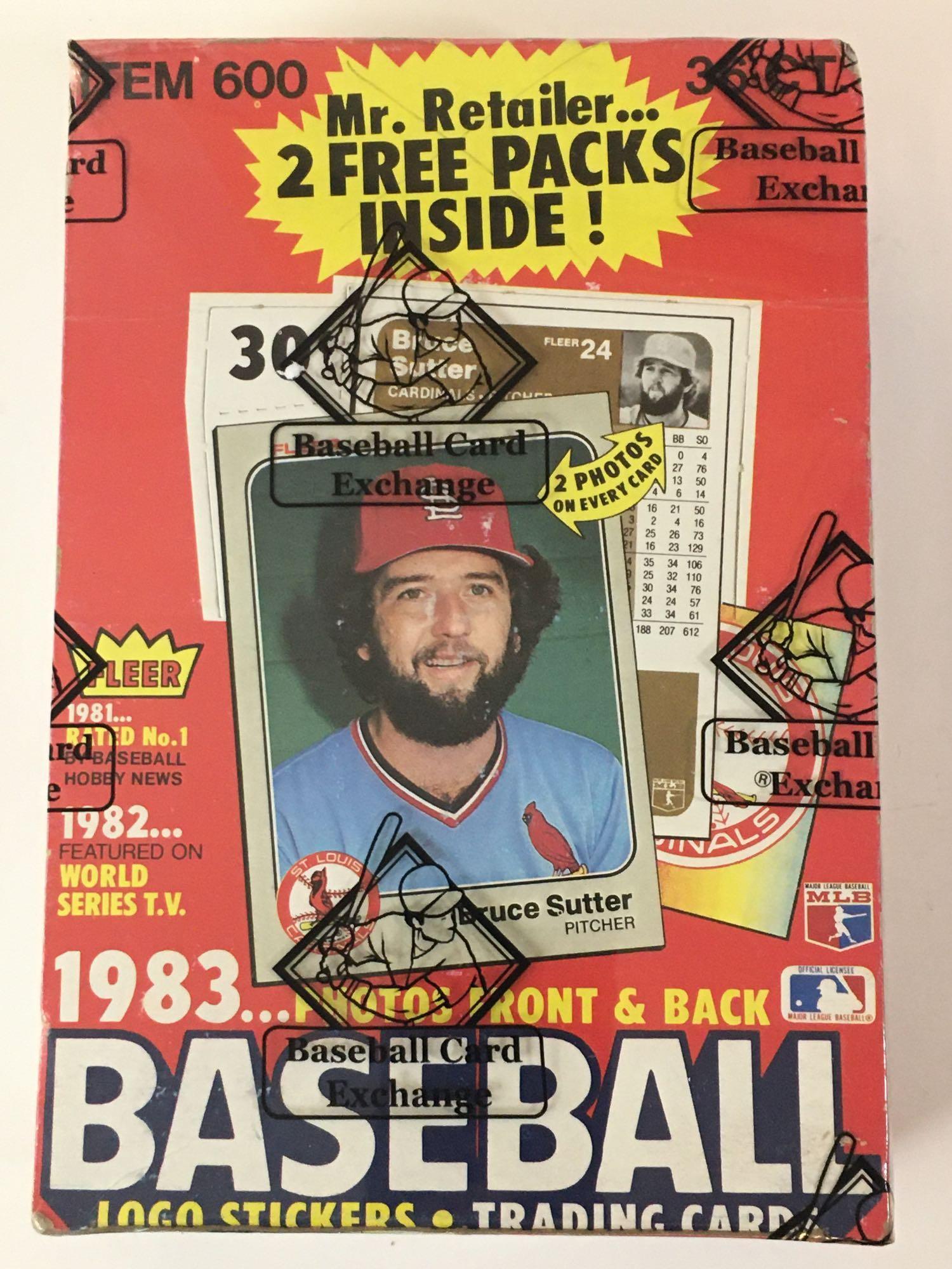 1983 Fleer Unopened Wax Box BBCE (1 of 4)