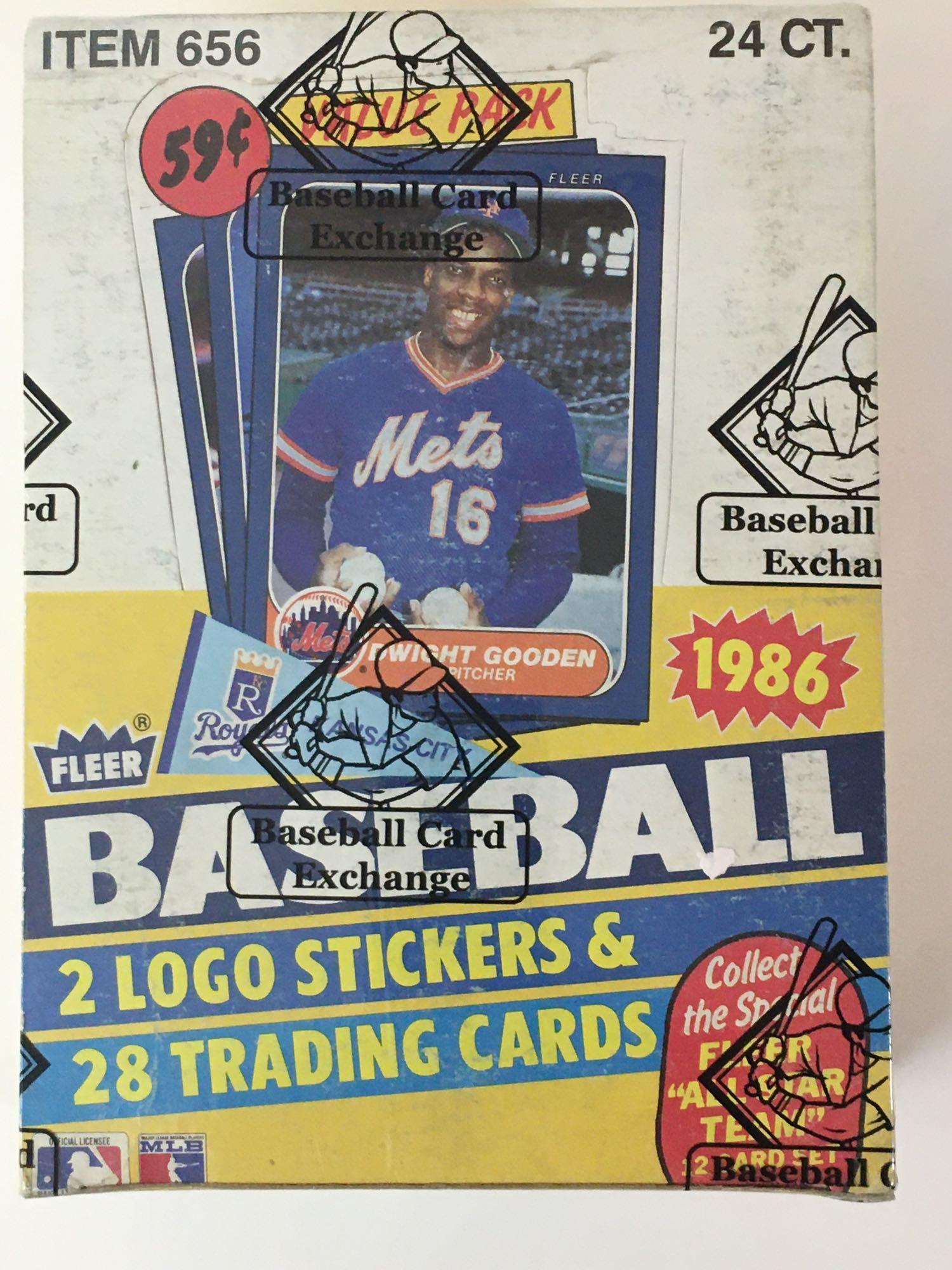 1986 Fleer Unopened Wax Box BBCE (1 of 2)