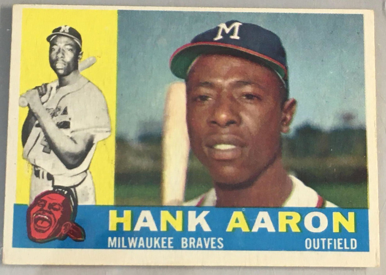 1960 Topps #300 Hank Aaron: EX+ card of Hank is a popular issue.