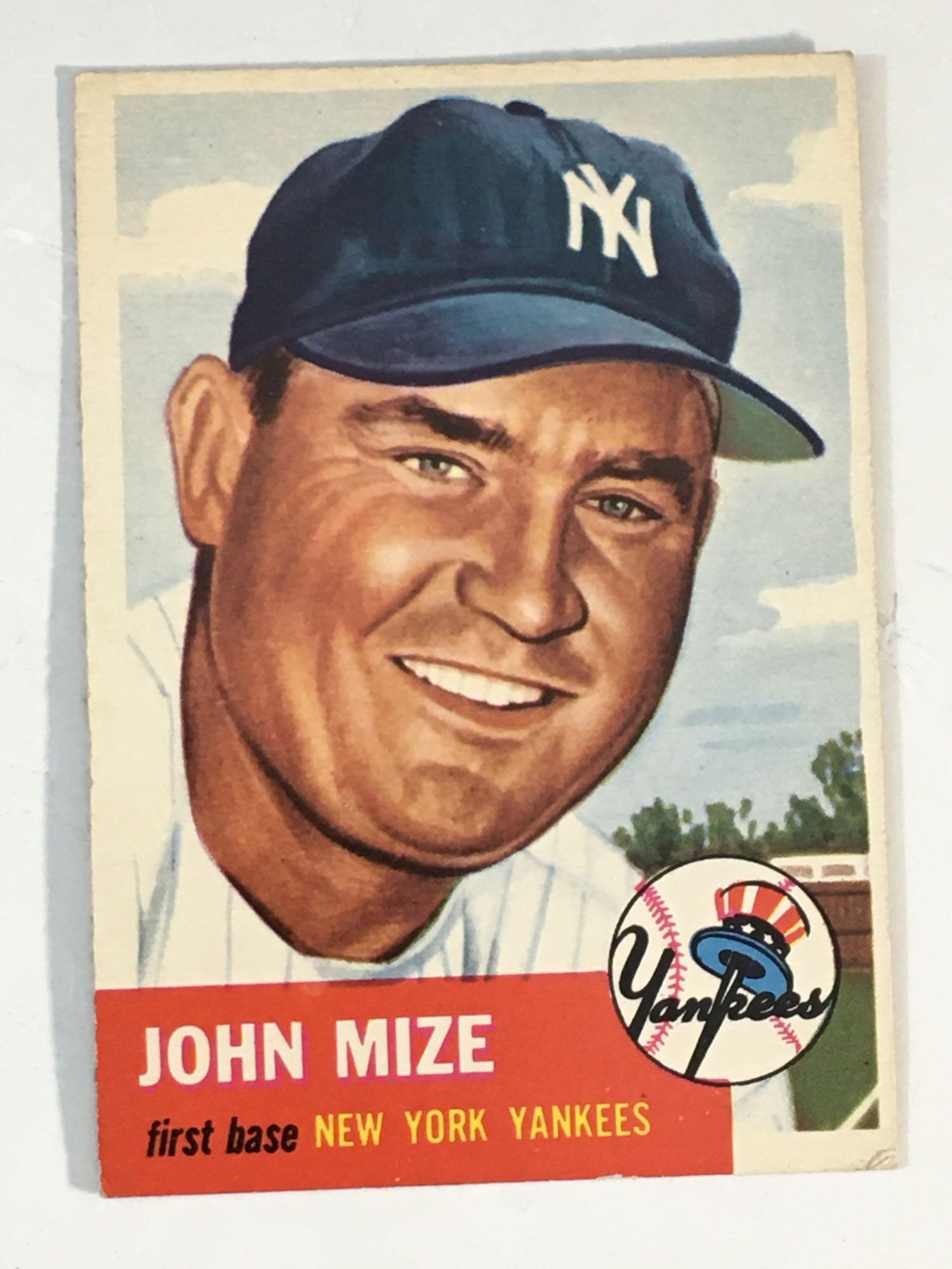 1953 Topps #77 John Mize New York Yankees (1 of 6)