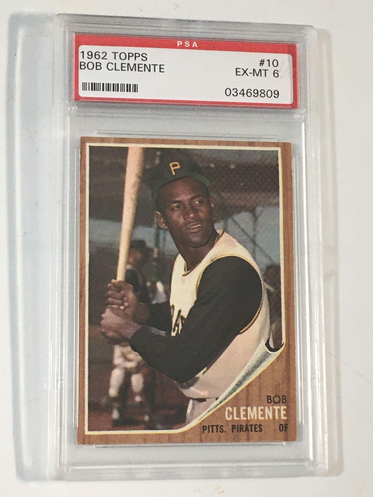 1962 Topps #10 Roberto Clemente PSA 6 (1 of 6)