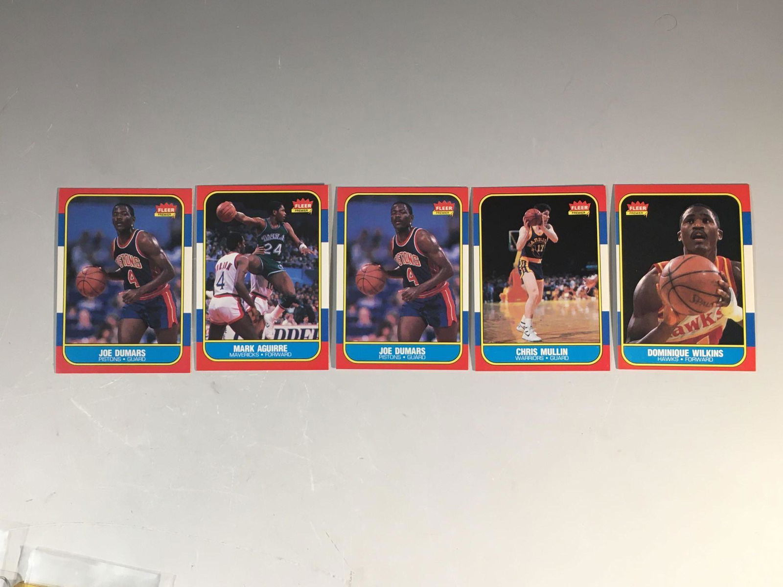 1986 Fleer Basketball Card Rookie Lot w/ Wilkins (1 of 20)