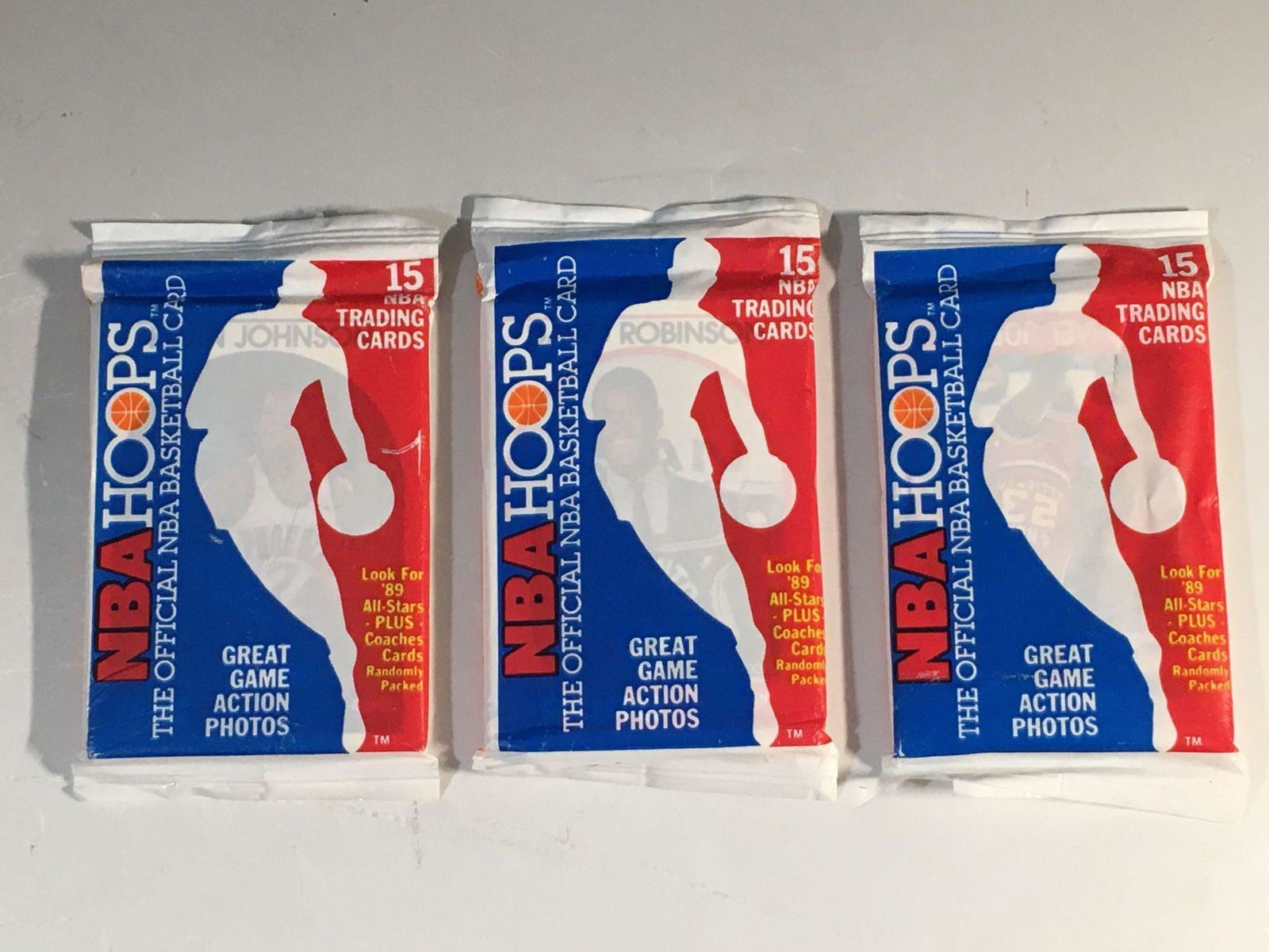 1989 NBA Hoops Packs w/ Robinson, Jordan (1 of 6)