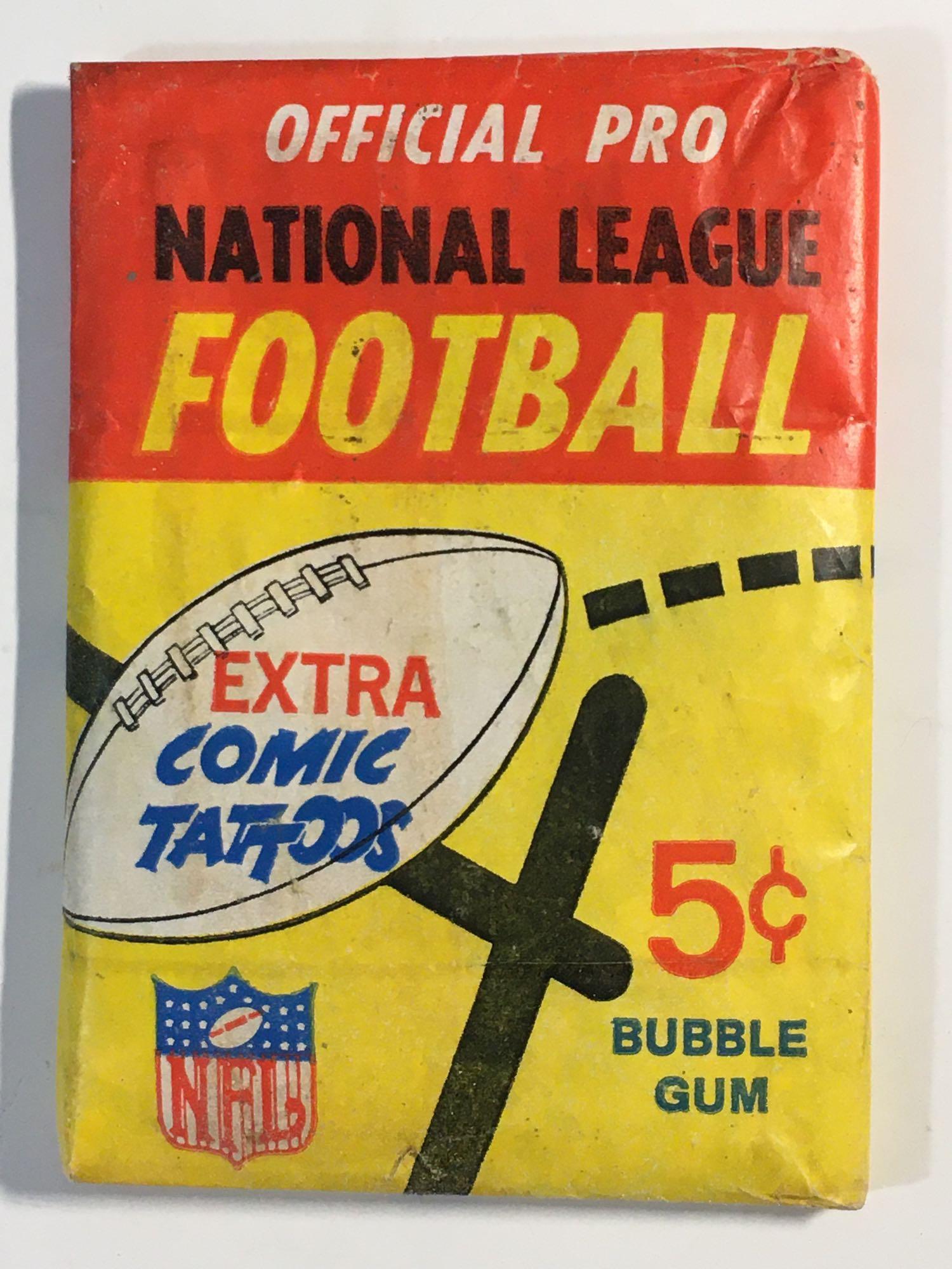 1966 Philadelphia Football Unopened Wax Pack 5 cent (1 of 6)