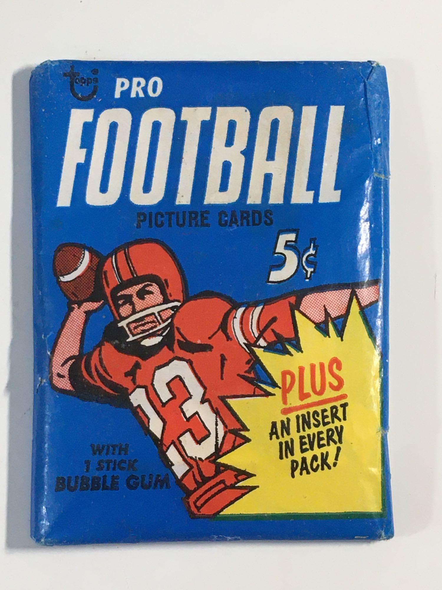 1968 Topps Football Unopened Wax Pack 5 cent (1 of 6)