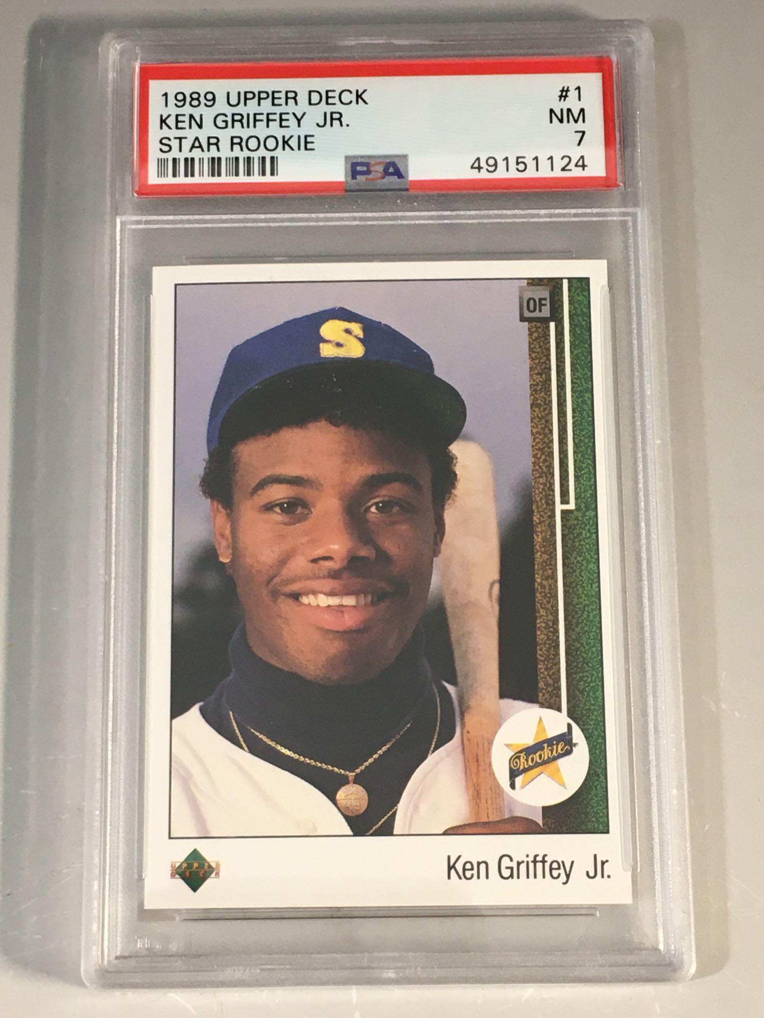 Ken Griffey Jr. 1989 Upper Deck Rookie PSA 7 (1 of 6)