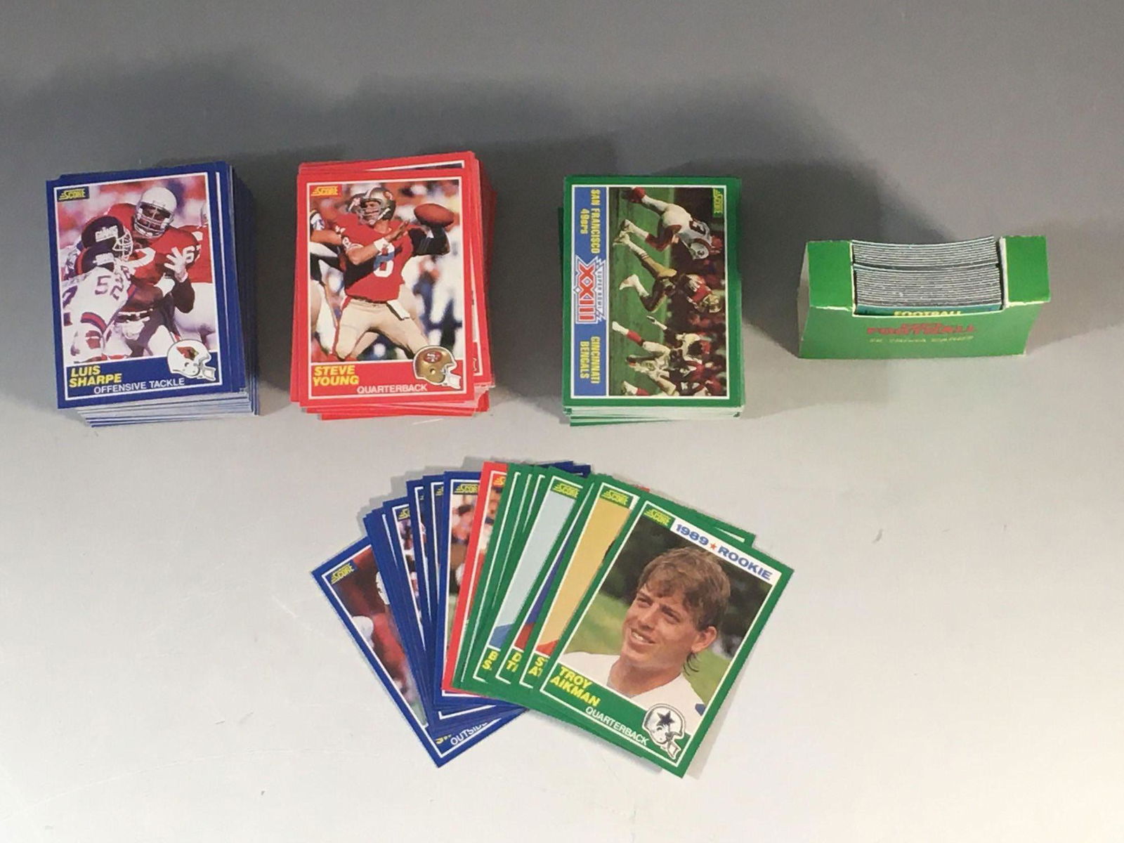 1989 Score Football Complete Set w/ Barry Sanders, (1 of 6)