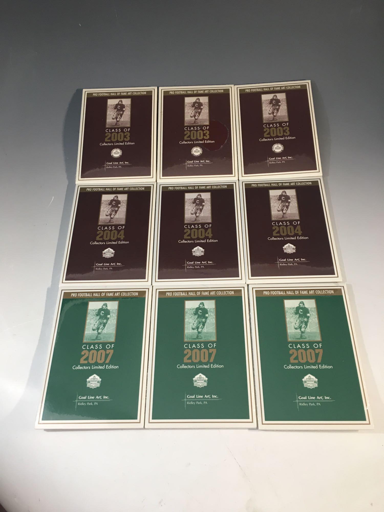 2003, 2004, 2007 Goal Line Art HOF Unopened Sets (9) (1 of 20)