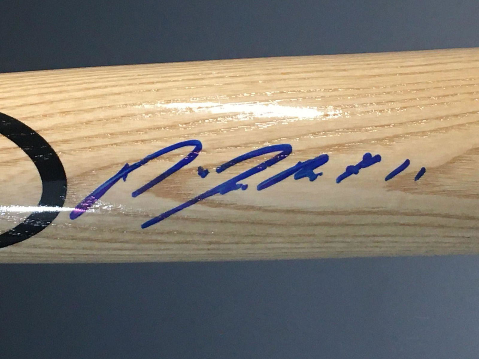Jose Ramirez Autographed Baseball Bat Cleveland Indians (1 of 8)