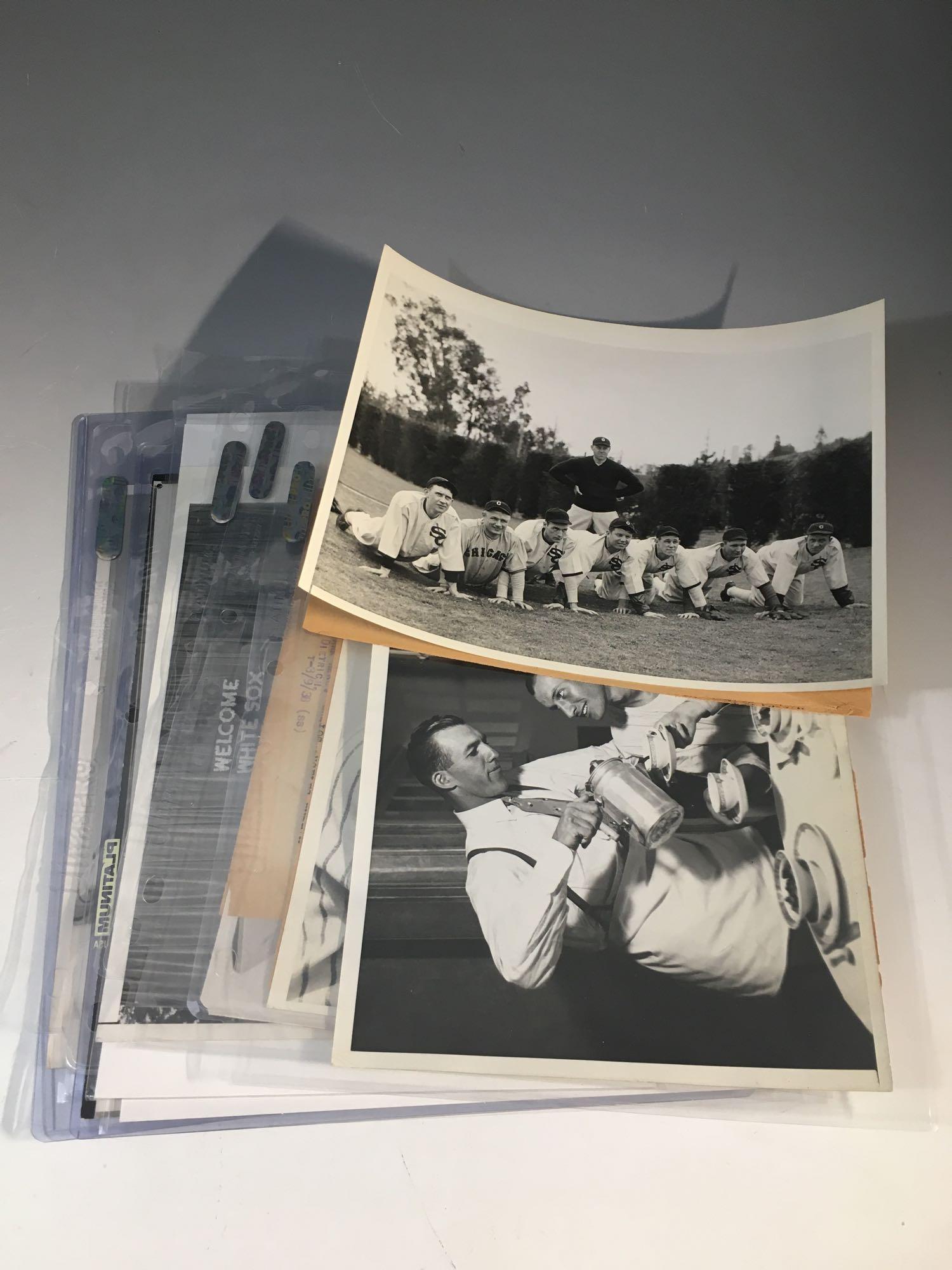 Collection of 1930's Chicago White Sox Wire/Press (1 of 13)