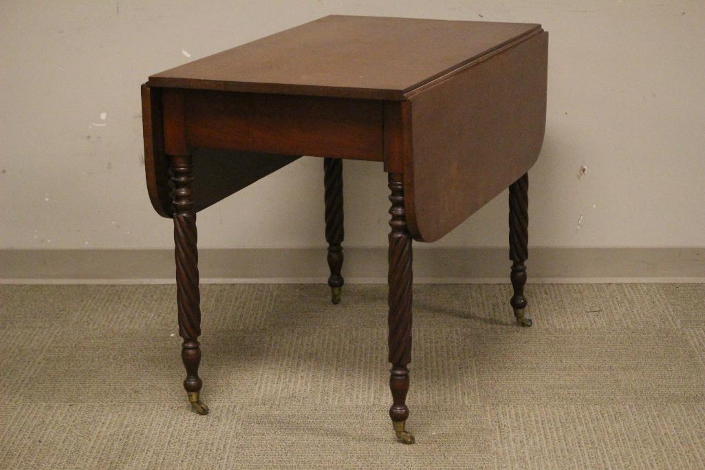 Flamed Turned Leg George III Cherry Table (1 of 15)
