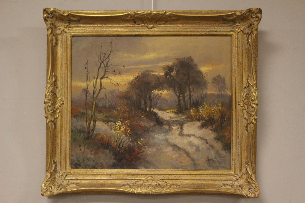 Signed 20th Century Dutch Country Farm Landscape - H. (1 of 10)