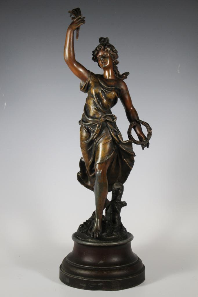 After Aug. Moreau Spelter Statue (1 of 15)