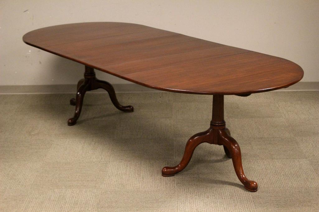 Queen Ann Cherry  Double Pedestal Dining Table (1 of 14)