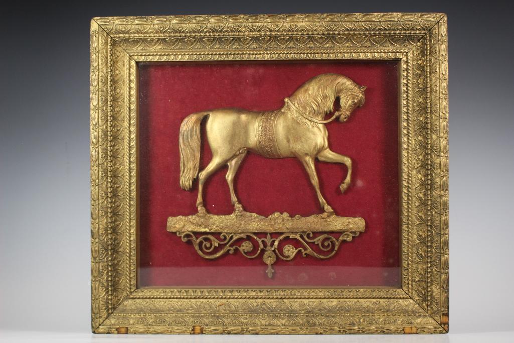 19th Century Framed Horse Plaque (1 of 12)
