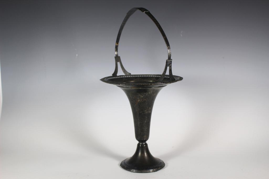 Tall Victorian Trumpet Fluted Brides Basket 19" (1 of 12)