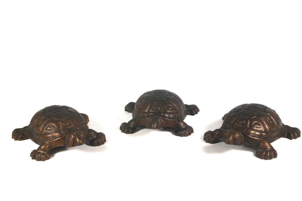 3 Cast Iron Turtle Doorstops (1 of 15)