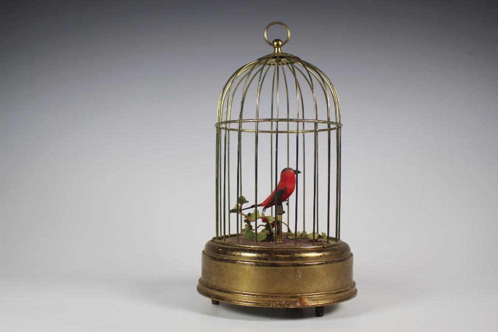 German Mechanical Automated Bird Cage Music Box (1 of 11)