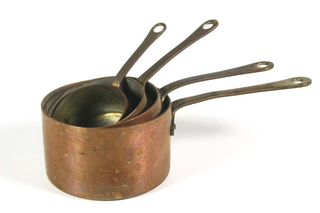Set of Italian Copper Cookware Measuring Cups (1 of 14)