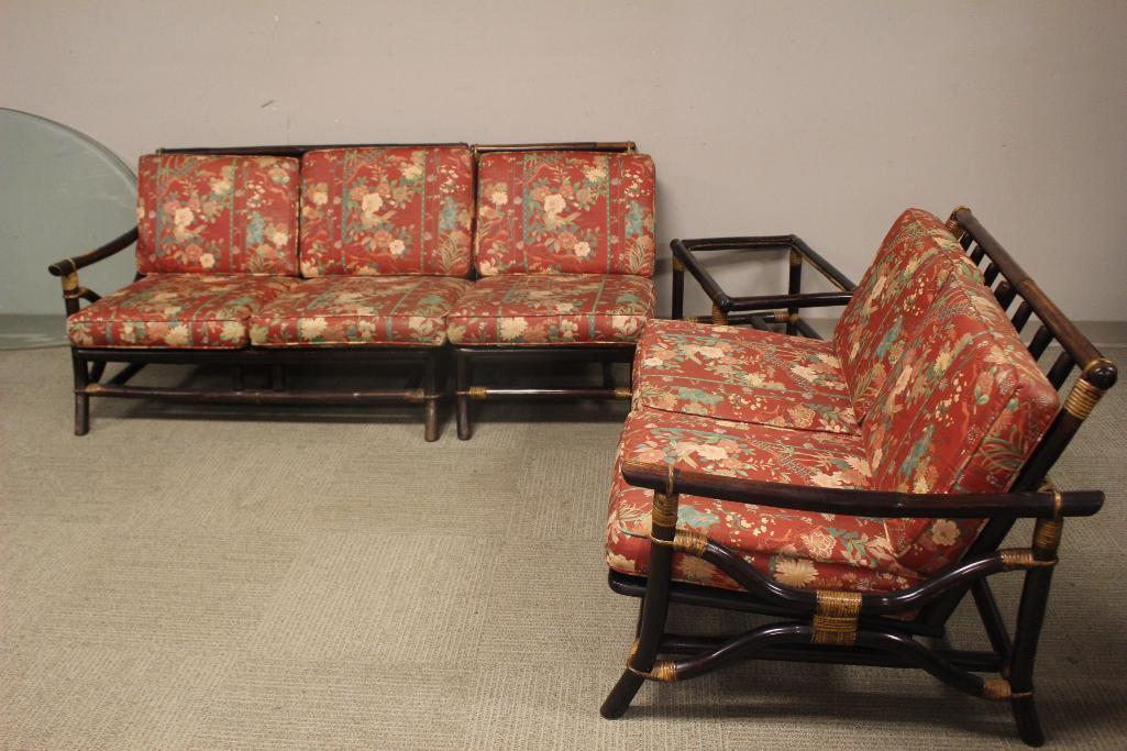 Ficks Reed Bamboo Rattan Sectional Sofa With Nesting (1 of 13)