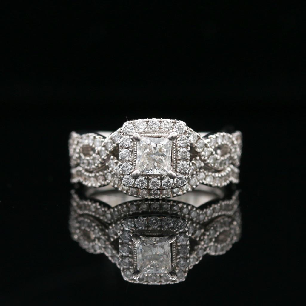 Neil Lane 14k White Gold Diamond Bridal Set