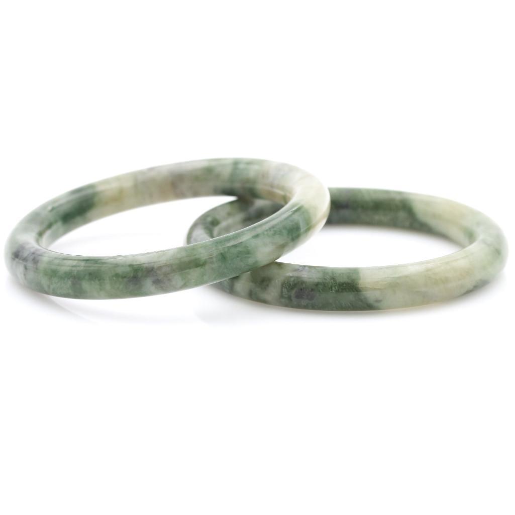 Chinese Carved Nephrite Jade Bangles (1 of 8)