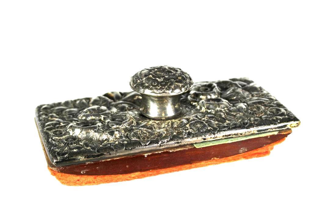 Sterling Silver Repousse ink Blotter (1 of 8)