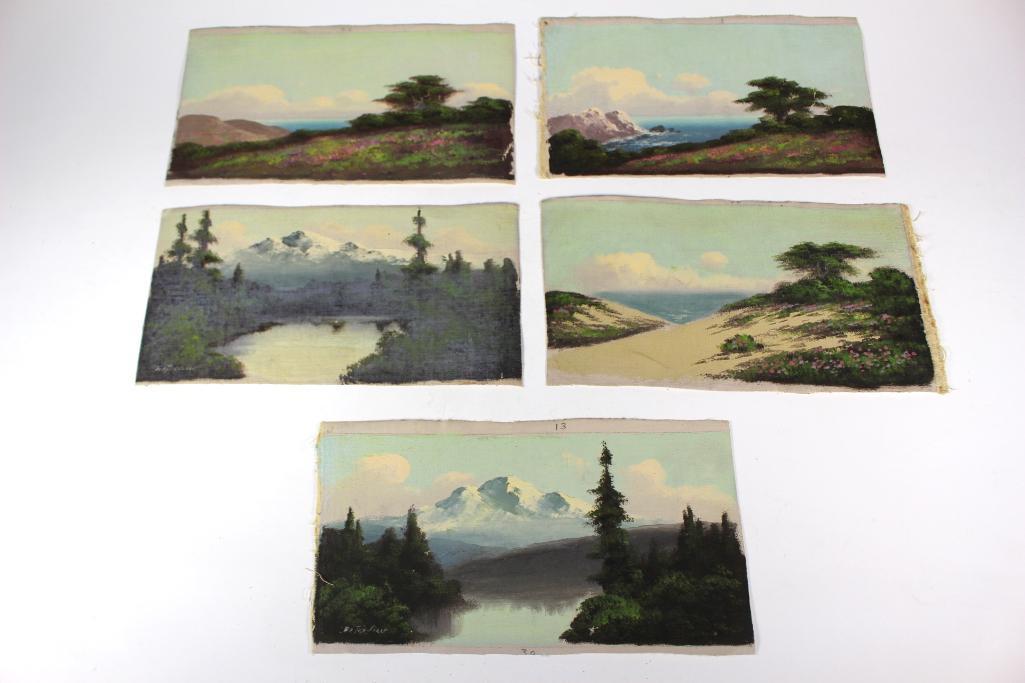Group of Five Richard DeTreville Oil Paintings on (1 of 20)