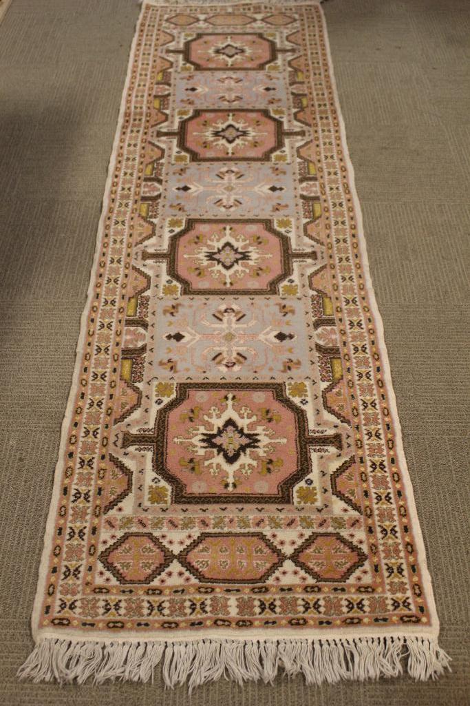 Semi Antique 10ft Turkish Hall Runner Carpet (1 of 12)