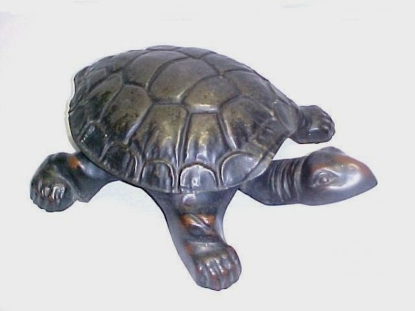 Rare Turtle Spittoon: hard to find turtle spittoon in excellent condition. By the Golden Novelty co. Chicago ILL. Size h. 4 1/2'' w. 11 1/2'' d. 14''