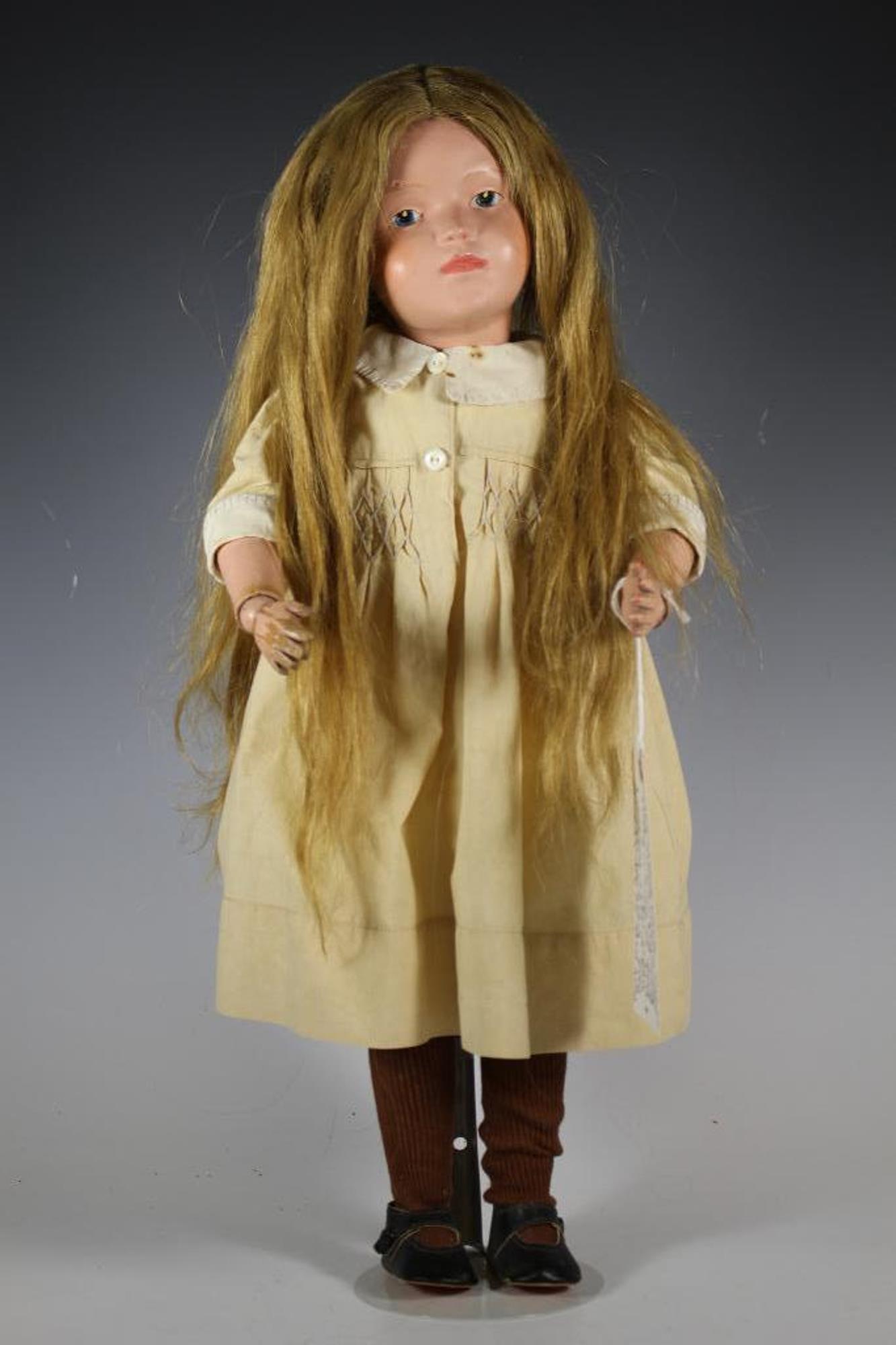 21" Schoenhut All Wood Carved Pouty Face Intagloi Type (1 of 18)