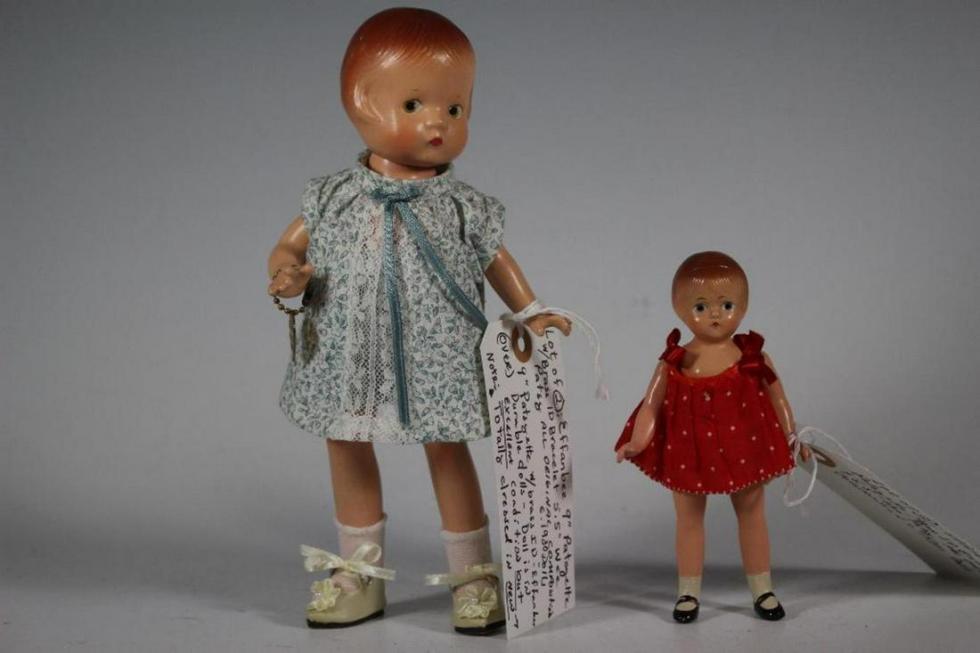 2 Effanbee 9" Patsyette & 5.5" Wee Patsy Original (1 of 16)