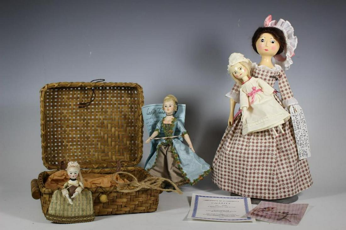 Four 15" 9" 7.5" & 4.5" All Queen Anne Style Wooden (1 of 15)