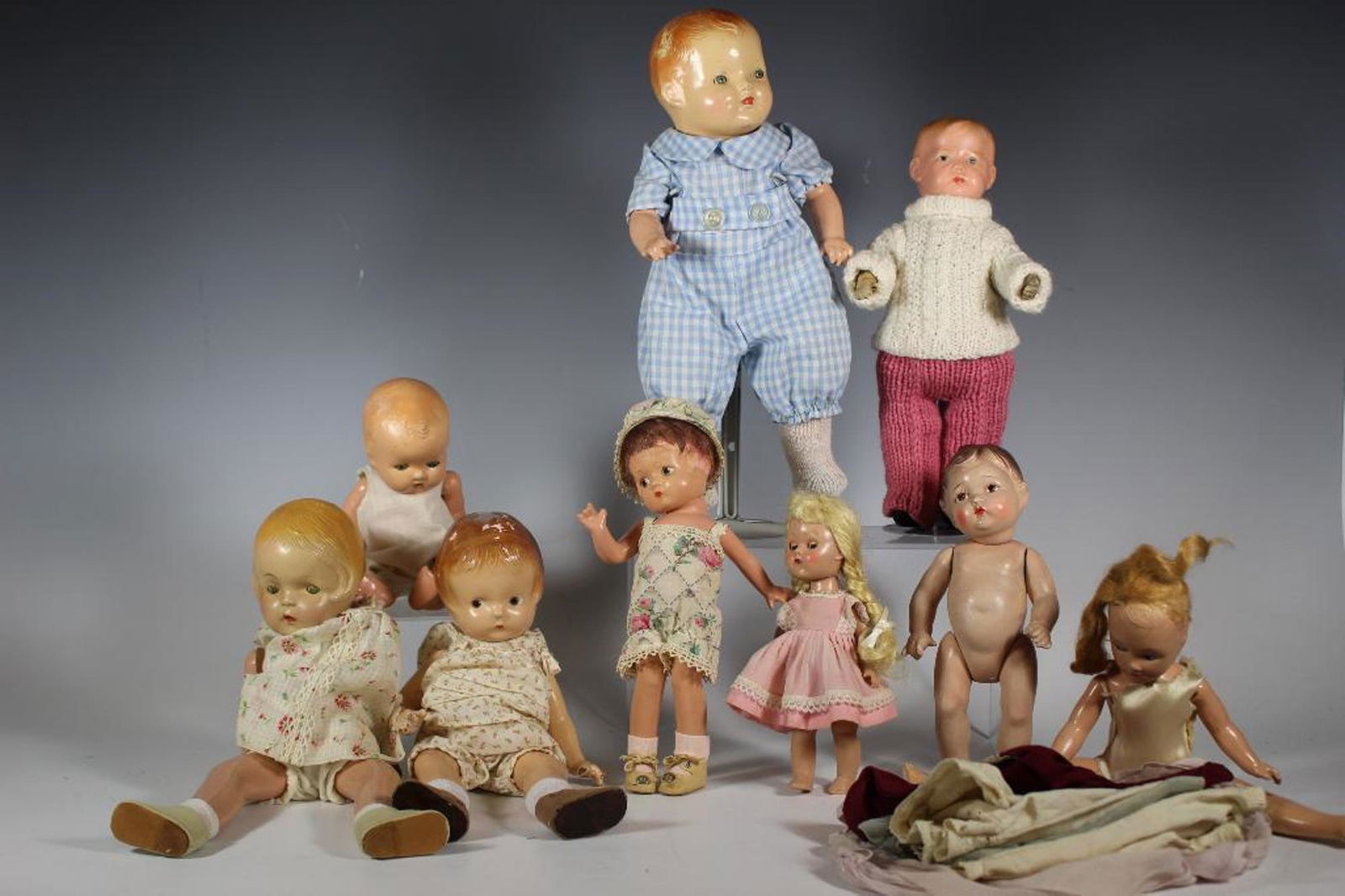 Collection of 9 Antique & Vintage Dolls Including (1 of 20)