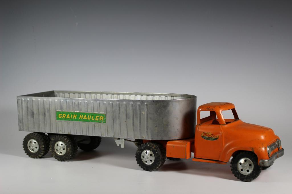 Tonka Toy Grain Hauler 1950's Pressed Steel Toy Farm (1 of 14)